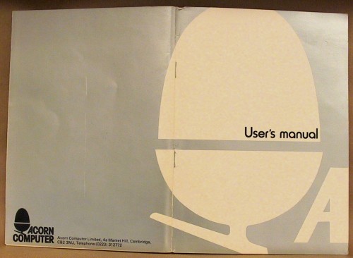 User's
          manual cover